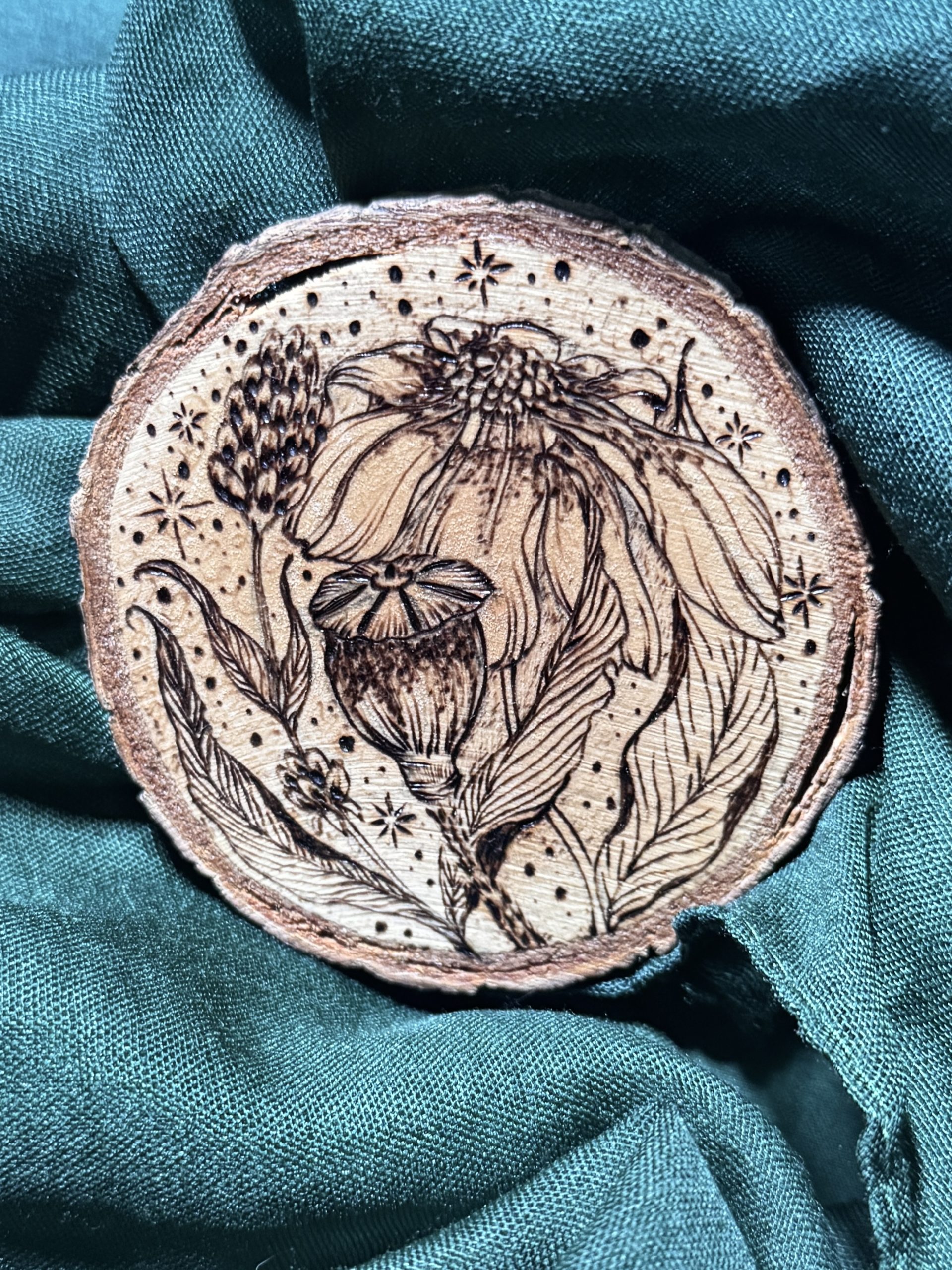 Untersetzer mit Brandmalerei – Bild 3